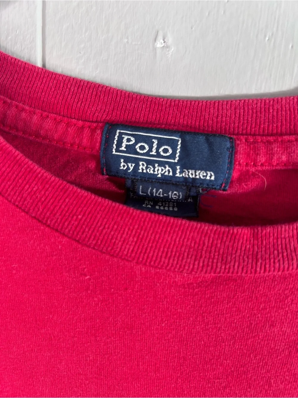 Ralph Lauren Red Short Sleeve Polo Graphic Tee